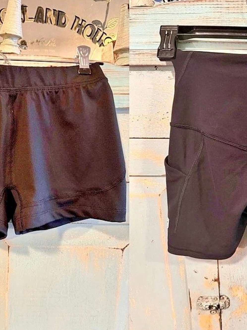 2 pairs black XS athletic shorts lululemon and bcg Like New
